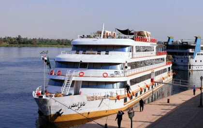Vu de face du navire Sanctuary Nile Adventurer