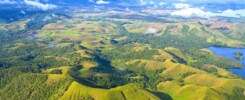 Vue aérienne de la Papouasie en Nouvelle-Guinée